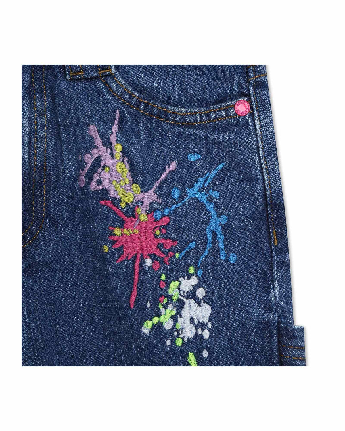 Pantalon denim en coton - Denim Blue