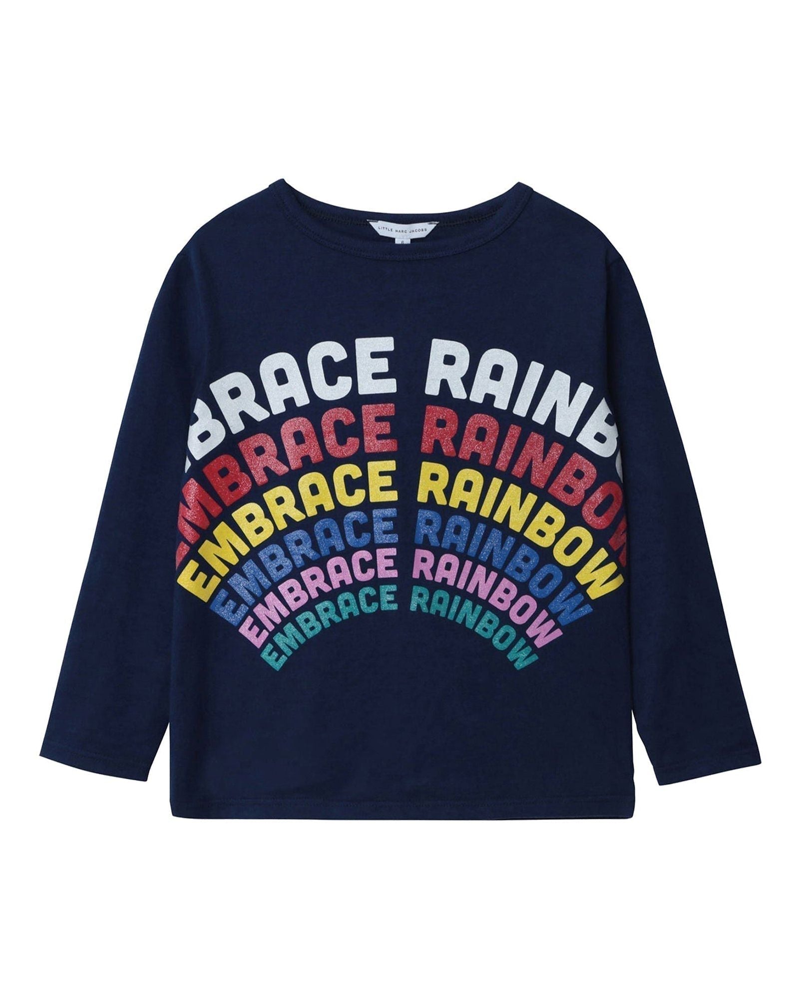 T-shirt Embrace Rainbow - Medieval blue