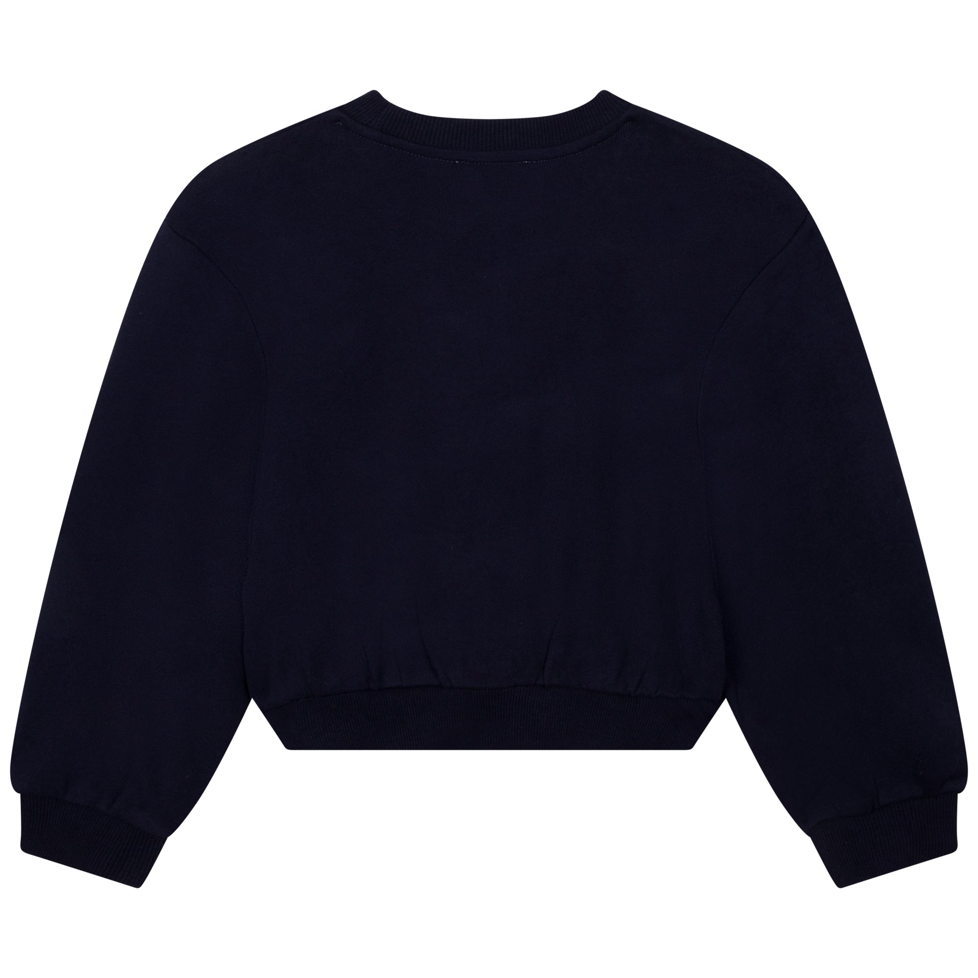 Sweatshirt crop en coton - Dark blue