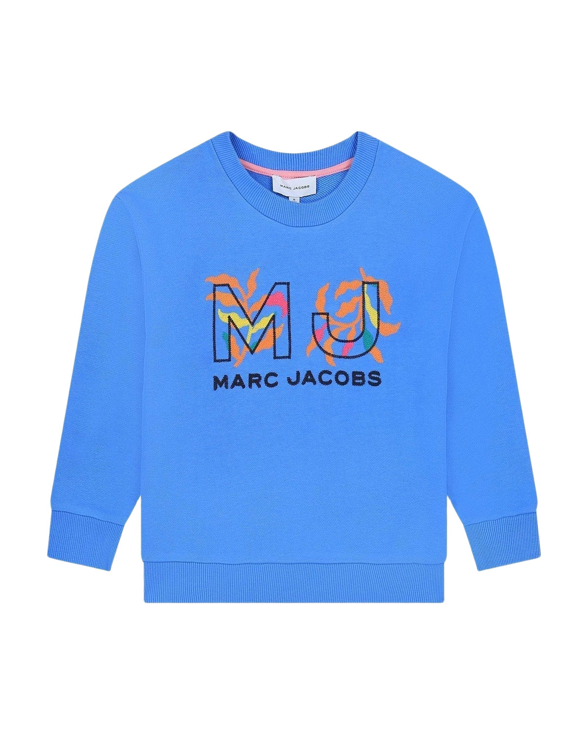 Sweatshirt MJ en coton girl - Bleuet