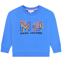 Sweatshirt MJ en coton girl - Bleuet