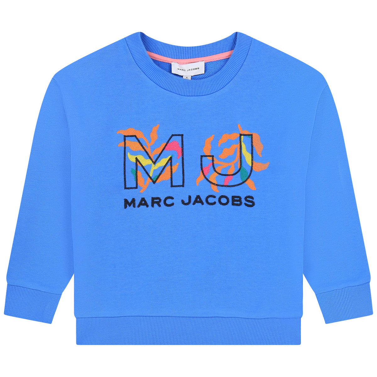 Sweatshirt MJ en coton girl - Bleuet