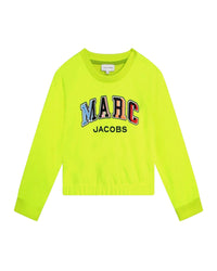 Sweatshirt court - Jaune Fluo