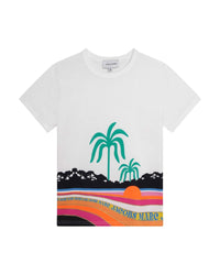 Large short-sleeved T-shirt - White
