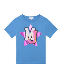 MJ short-sleeved T-shirt - Cornflower