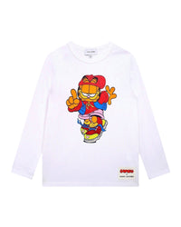 T-shirt à manches longues en coton - Blanc