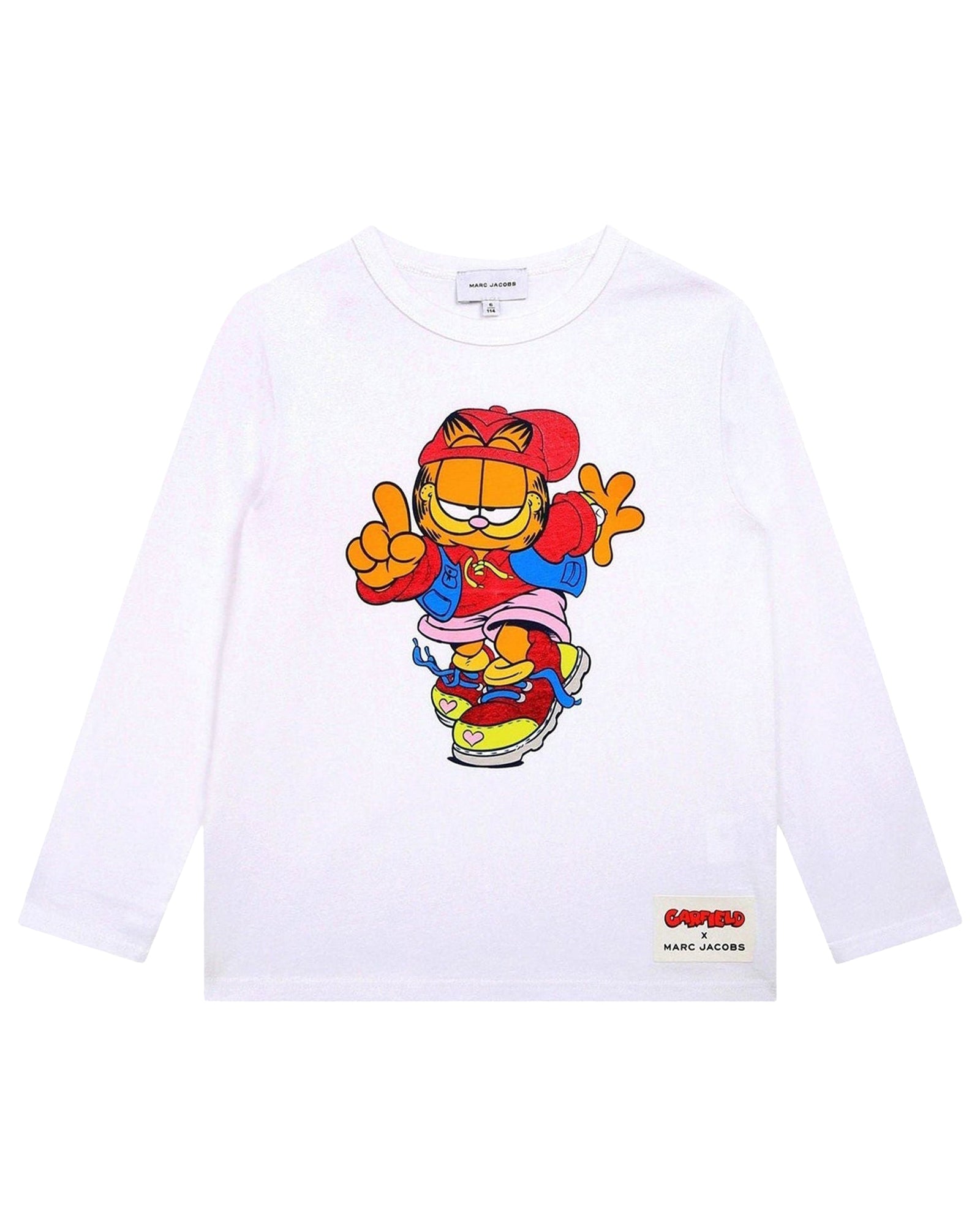 T-shirt à manches longues en coton - Blanc