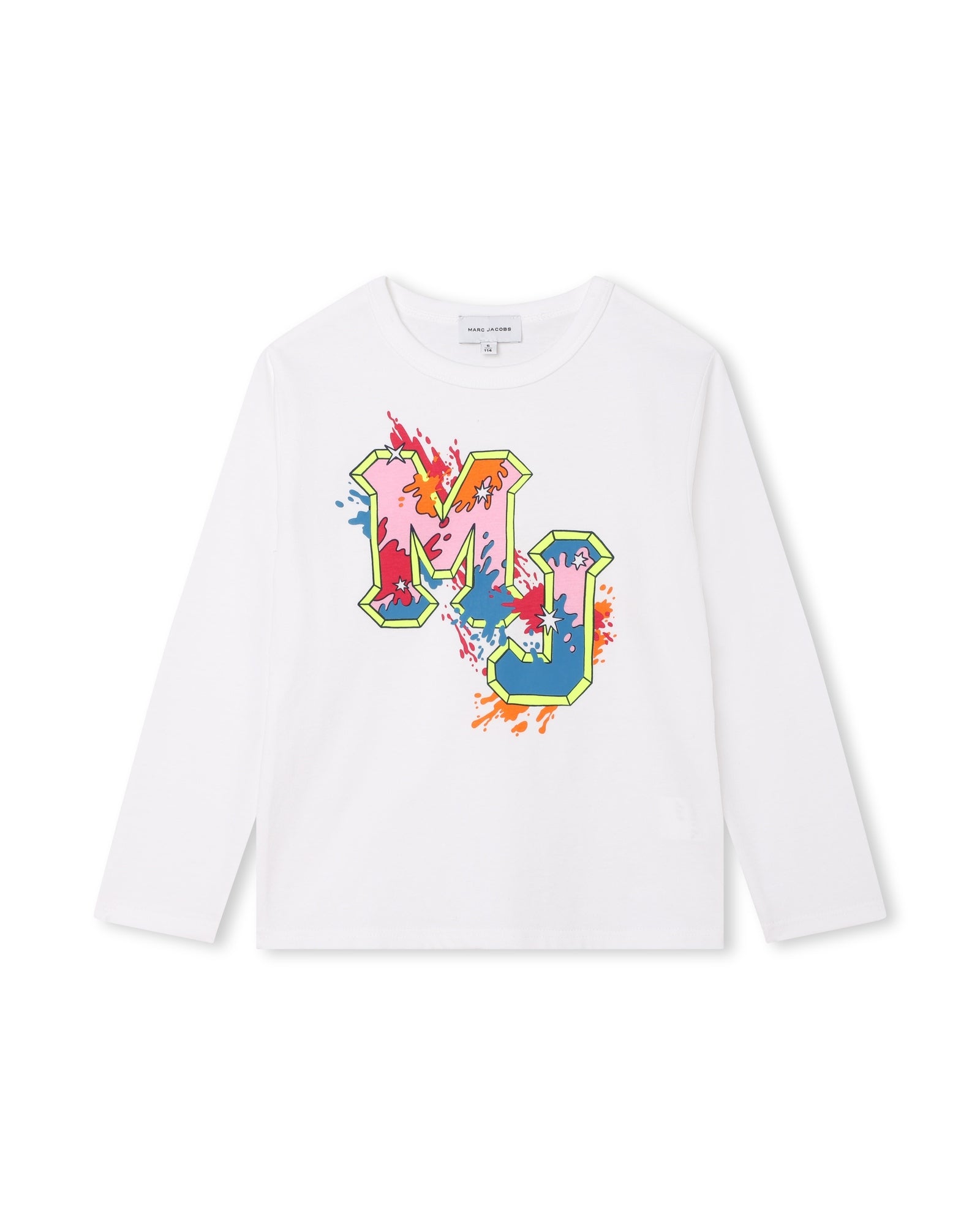 T-shirt manches longues en coton - Blanc