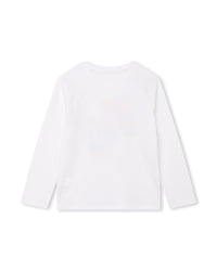 T-shirt à manches longues en coton - Blanc