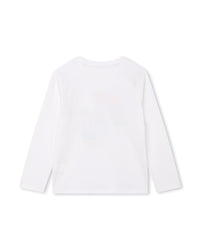T-shirt manches longues en coton - Blanc