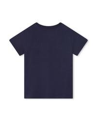 T-shirt à manches courtes en coton - Blue Indigo