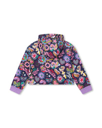 Cardigan à capuche en coton - Multicolor
