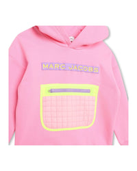 Sweatshirt à capuche en coton - Rose Candy