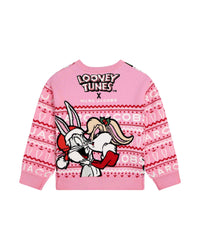 Pull de Noël avec jacquard - Rose Candy