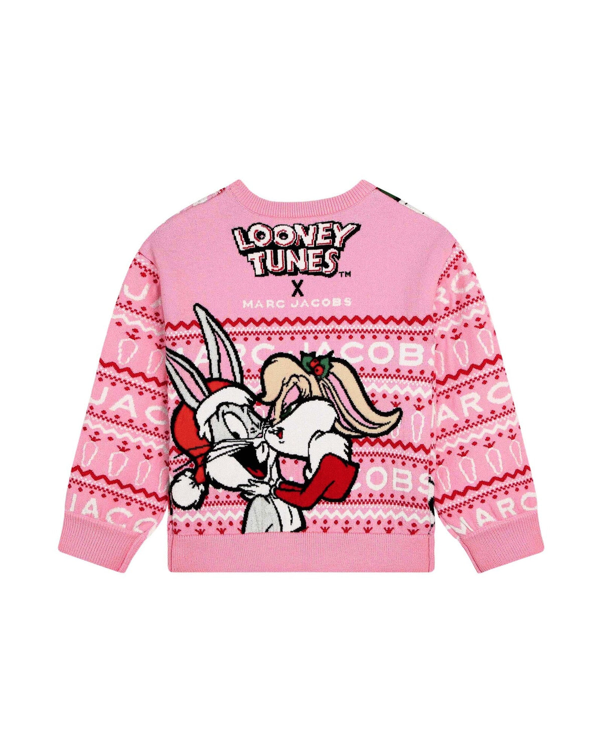 Pull de Noël avec jacquard - Rose Candy