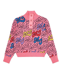 Jacquard jumper - Candy pink