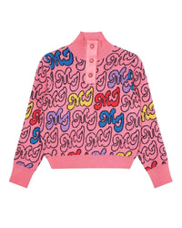 Pull en jacquard - Rose candy