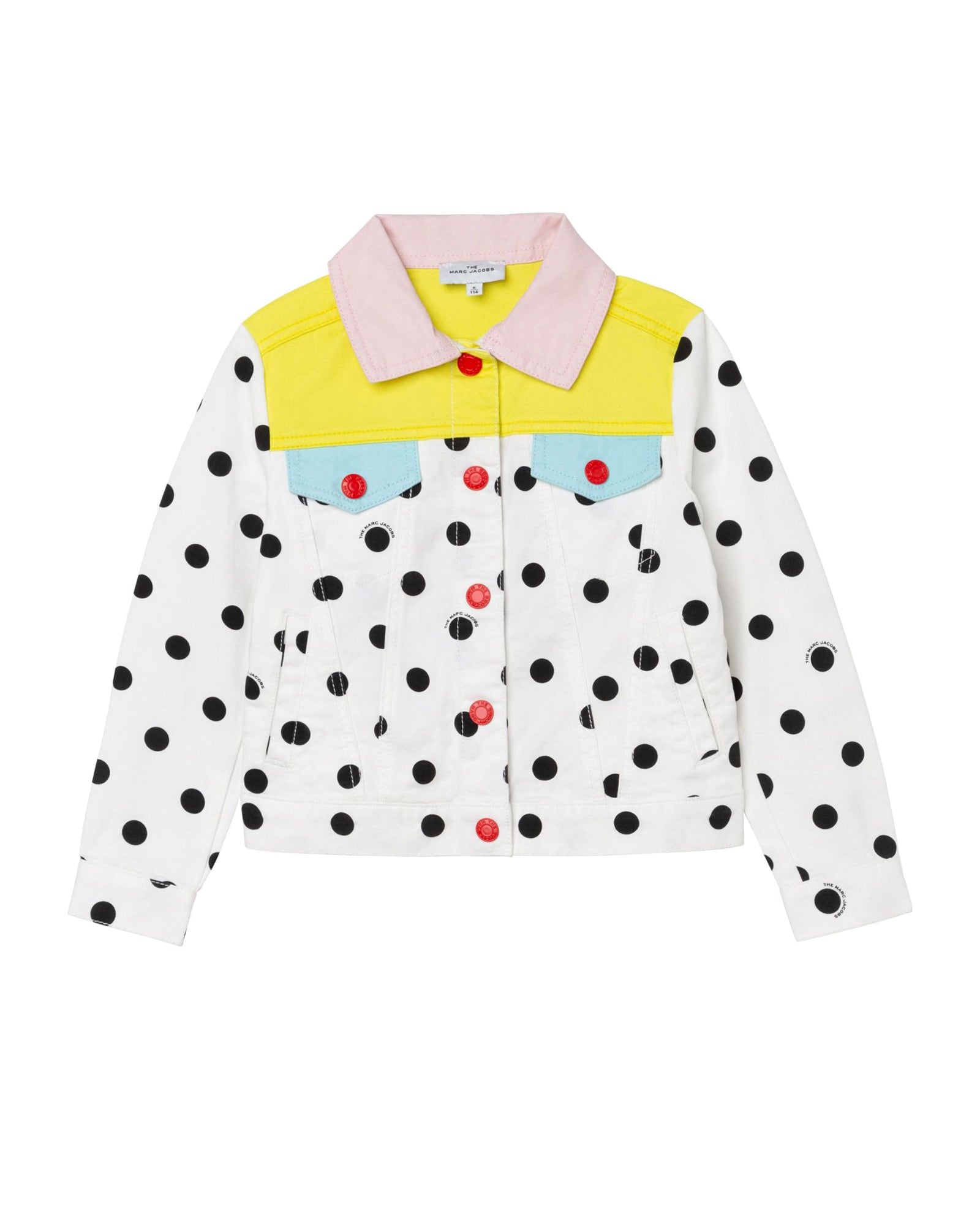 Veste à fermeture pressionnée - Blanc Noir