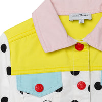 Veste à fermeture pressionnée - Blanc Noir