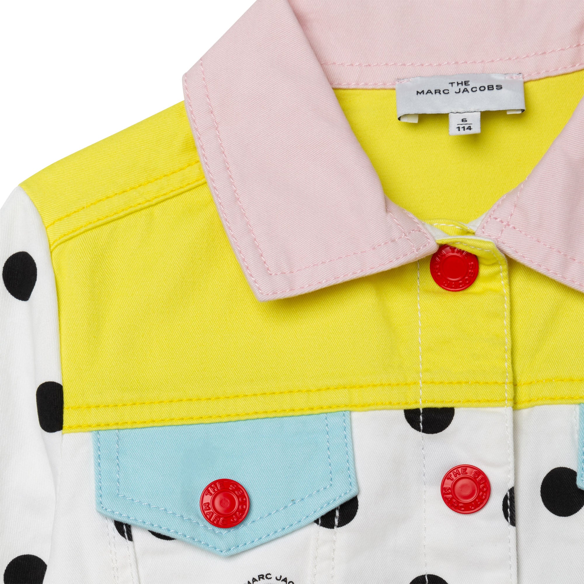 Veste à fermeture pressionnée - Blanc Noir