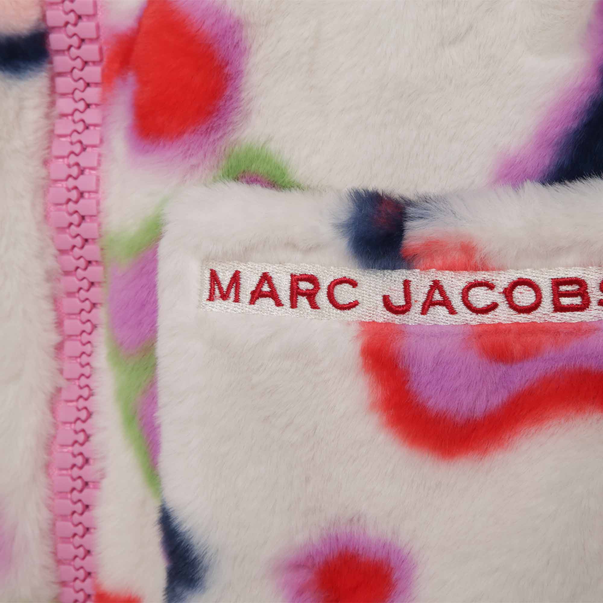 MARC JACOBS Manteau en polaire duveteuse imprimée - Offwhite