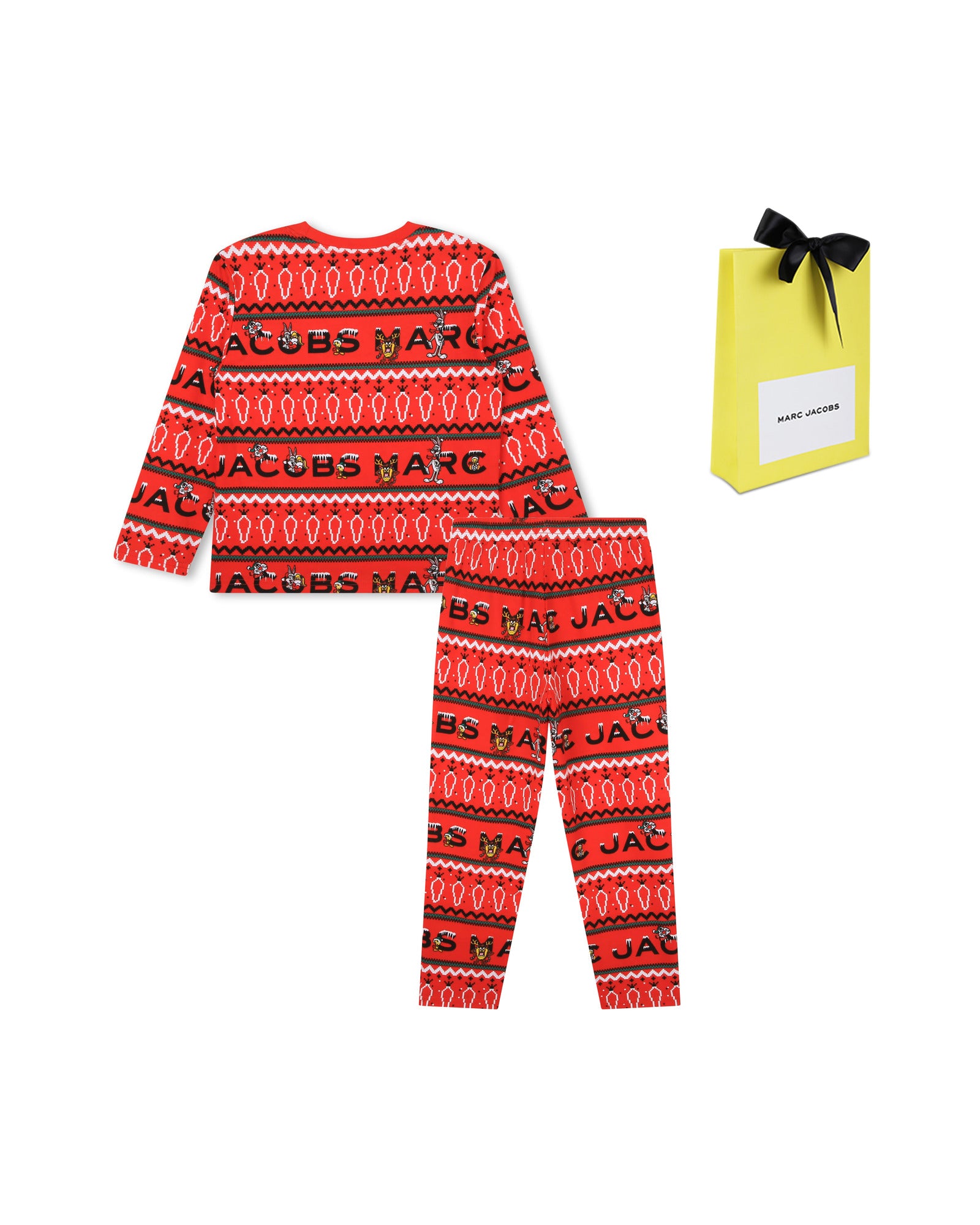 Pyjama avec logo en coton - Rouge Vif