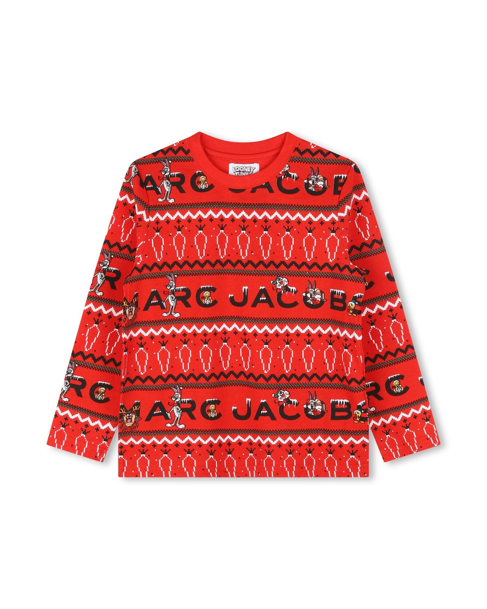 Pyjama avec logo en coton - Rouge Vif
