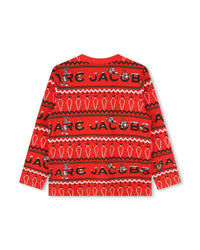 Pyjama avec logo en coton - Rouge Vif