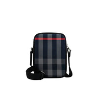 217 qty Sac à bandoulière à motif check - Navy & Grey Check