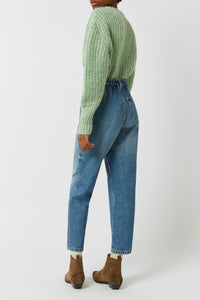 Bloom high-waisted jeans - Frozen