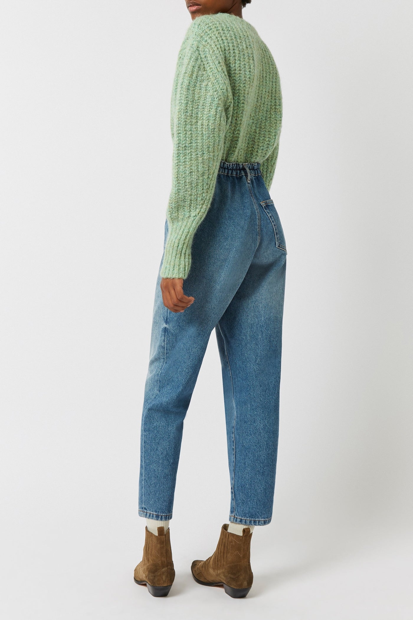 Bloom high-waisted jeans - Frozen