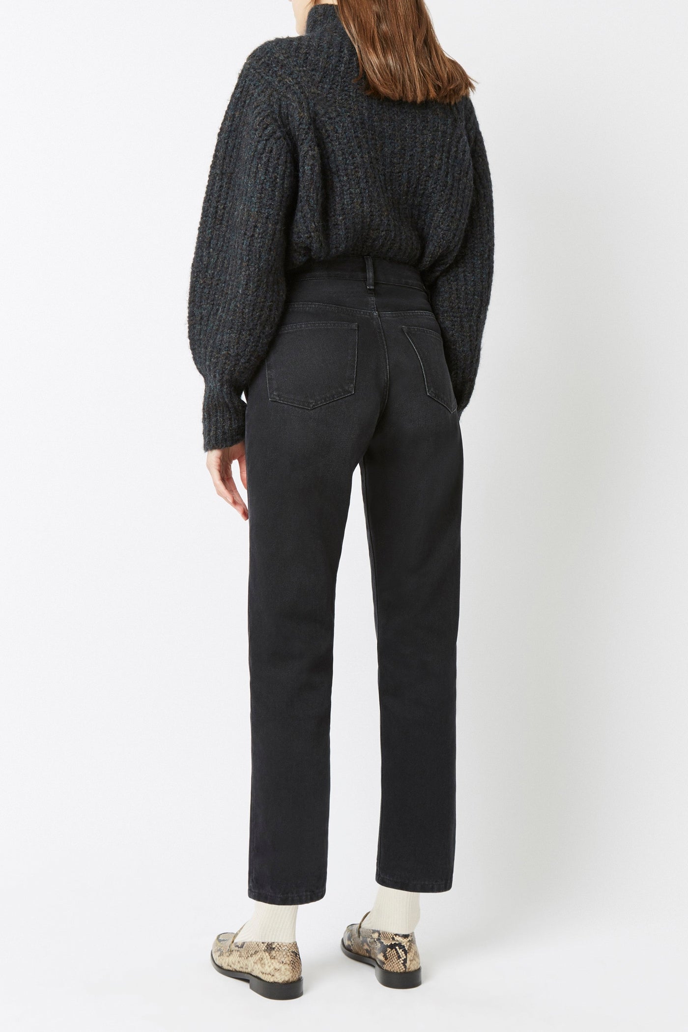 Jean Glory taille haute - Crinkle Black