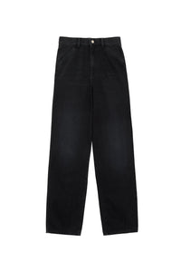 Jean Hall en coton - Crinkle Black