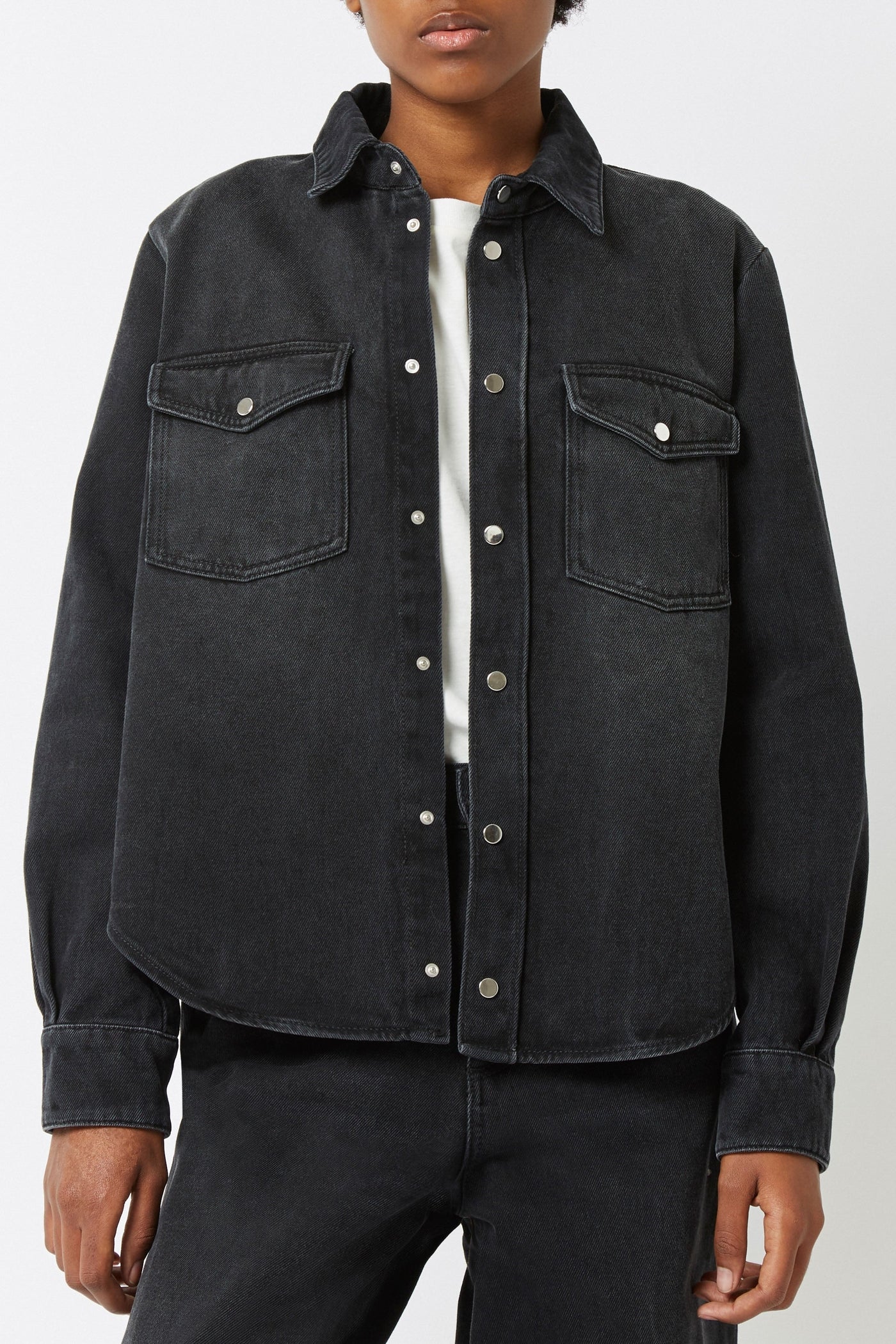 Chemise Wilson en denim - Crinkle Black