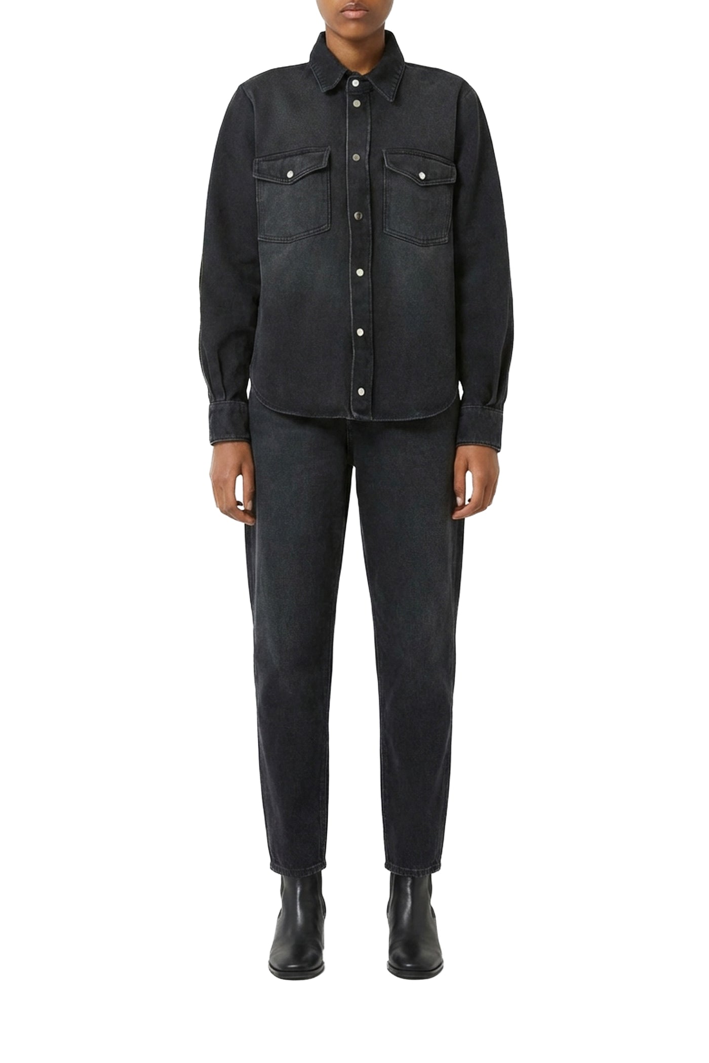 Chemise Wilson en denim - Crinkle Black