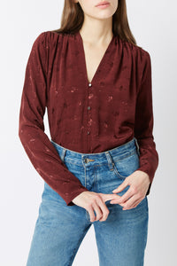 Blouse Doris Gift - Cerise Noire