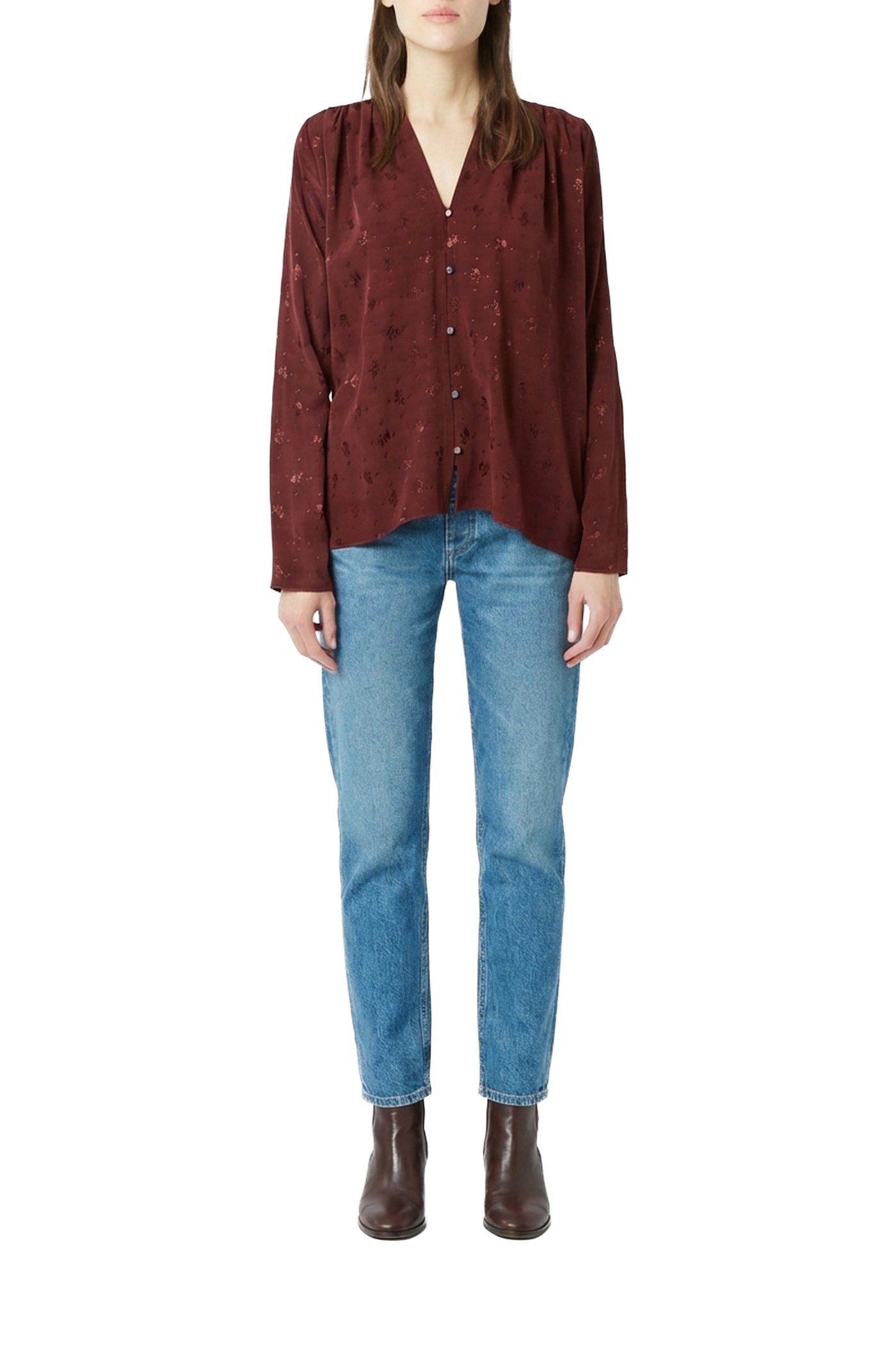 Blouse Doris Gift - Cerise Noire