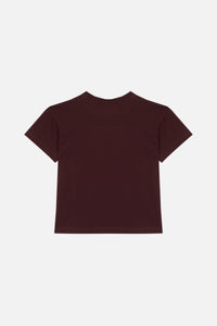 T-shirt Never en coton - Cerise Noire