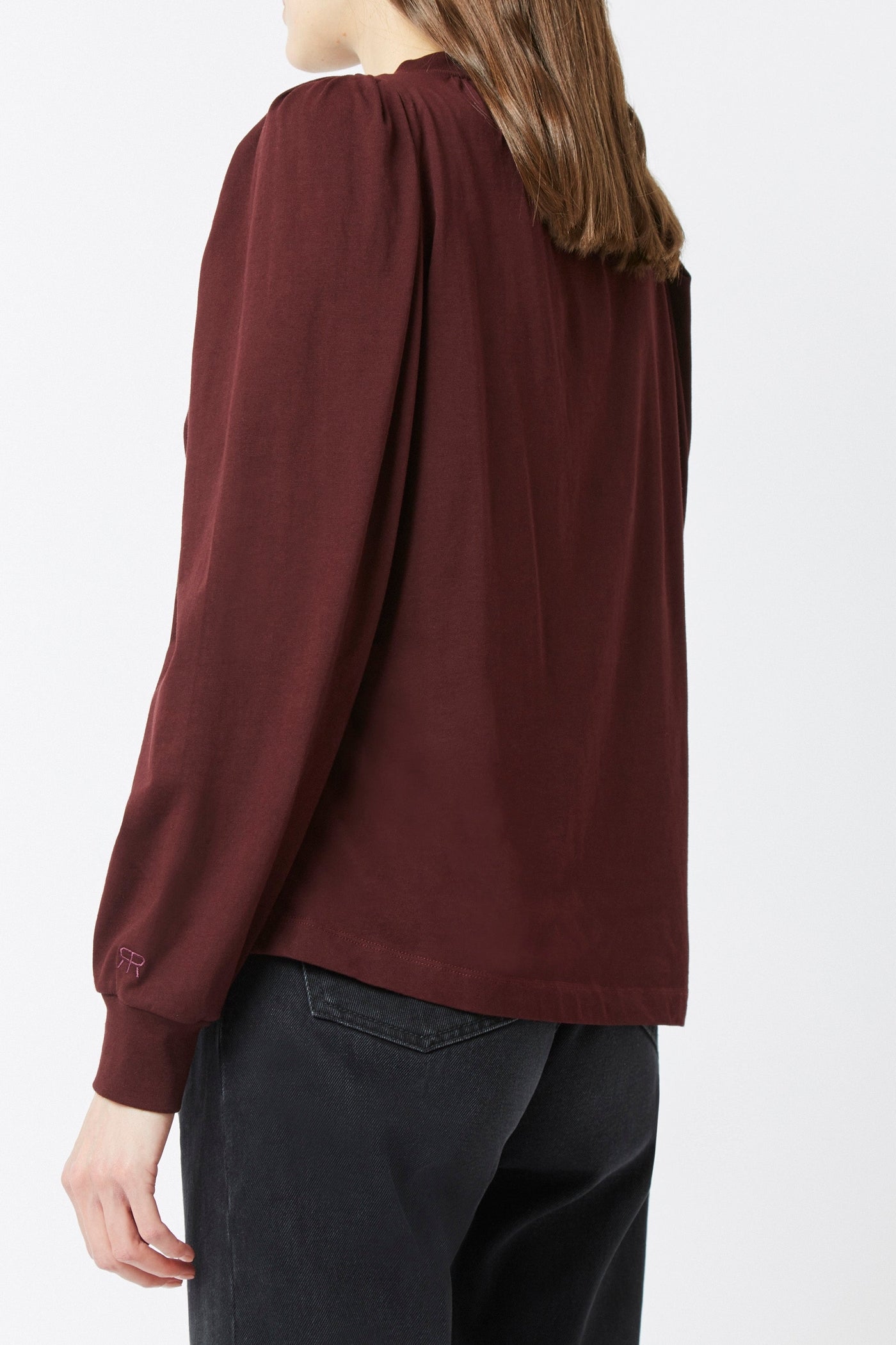 T-shirt Syl en coton - Cerise Noire