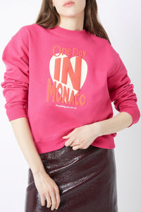Sweatshirt Louis Monaco - Rose Magenta