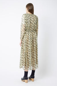 Robe longue Caroline Monaco en soie - Light Yellow