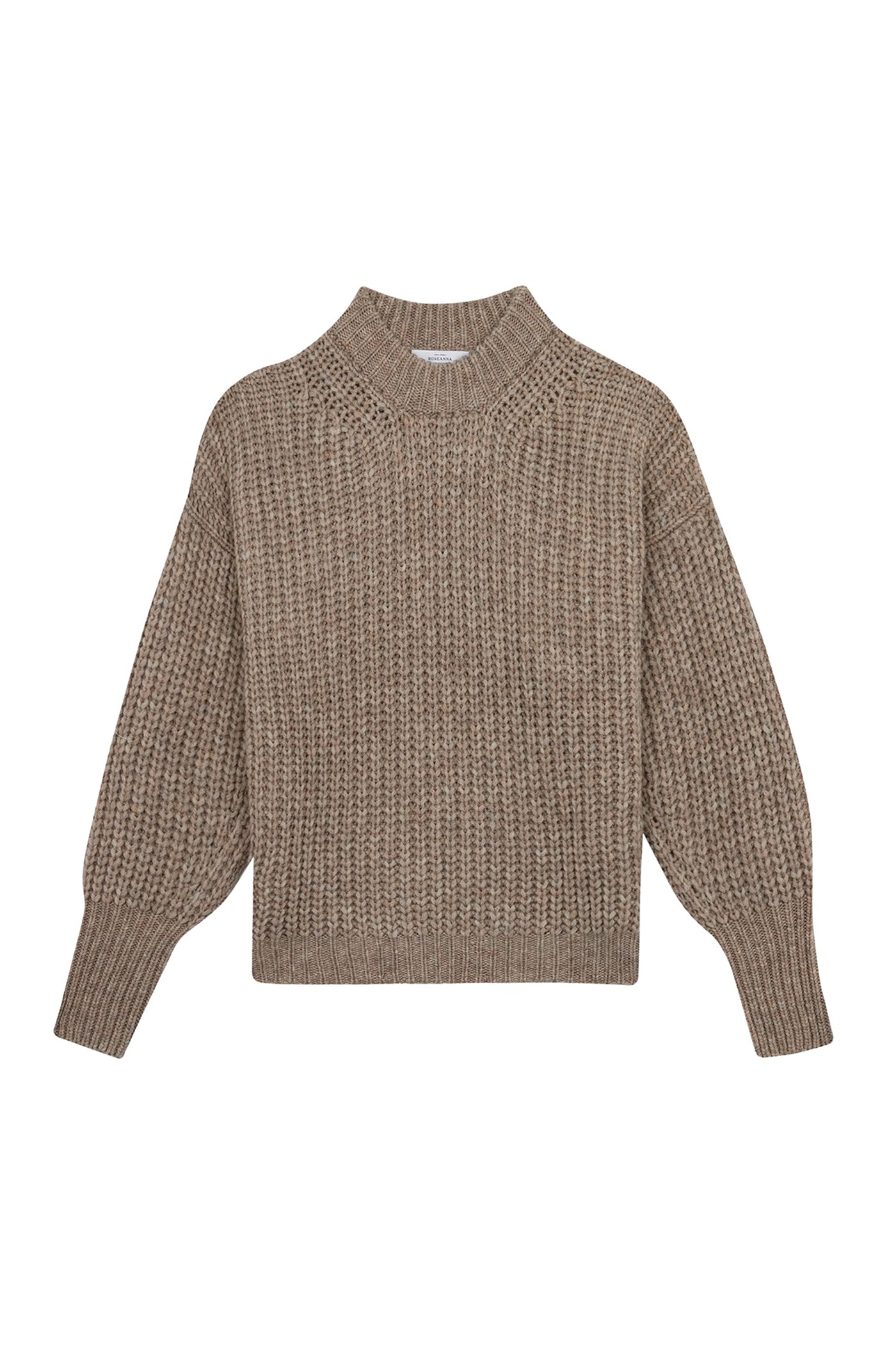 Lennon Ribs jumper in wool - Ecru Flamme