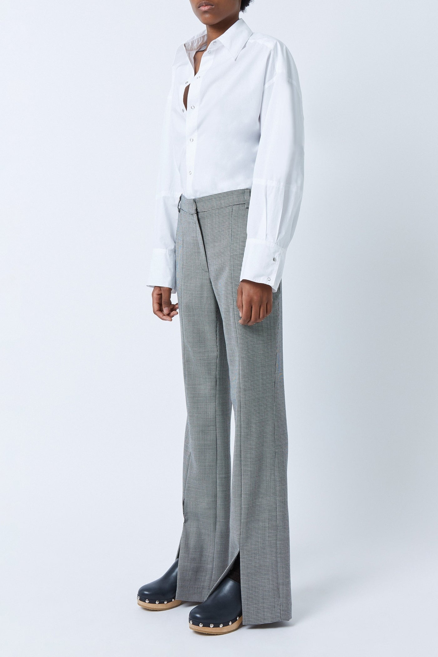 Island wool trousers - Multi Black