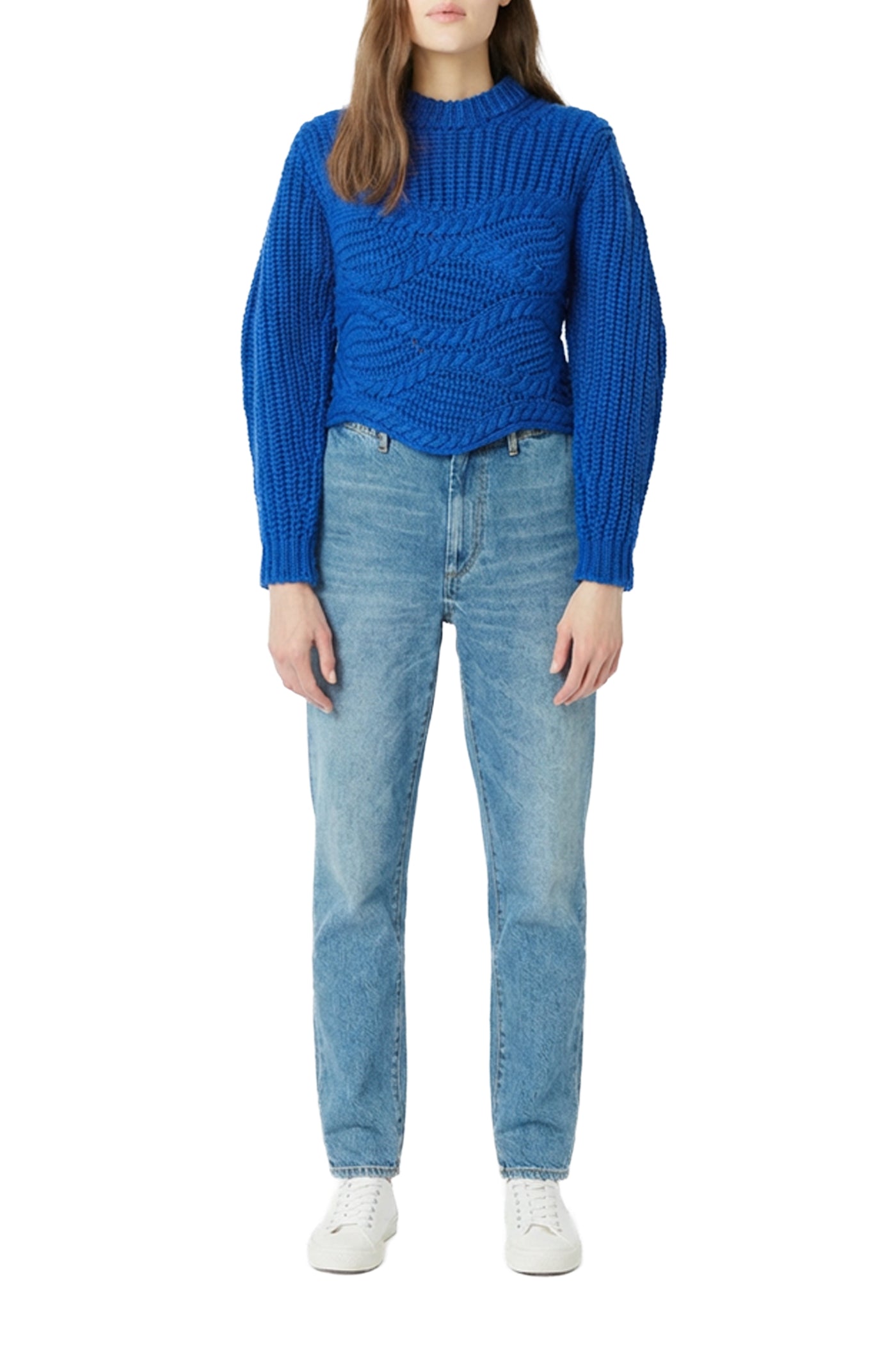 Pull Best Tresse en laine - Bleu Roy