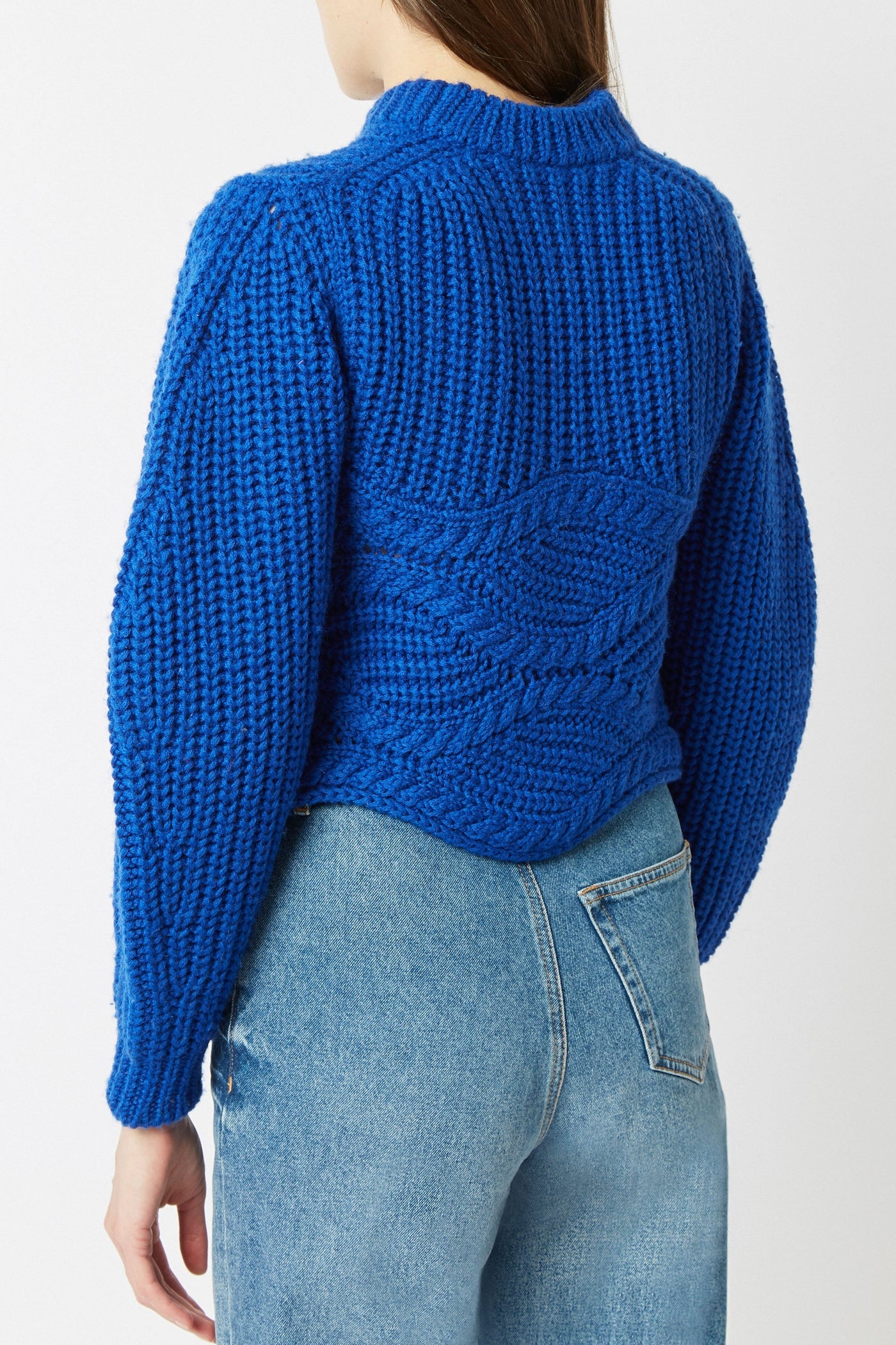 Pull Best Tresse en laine - Bleu Roy