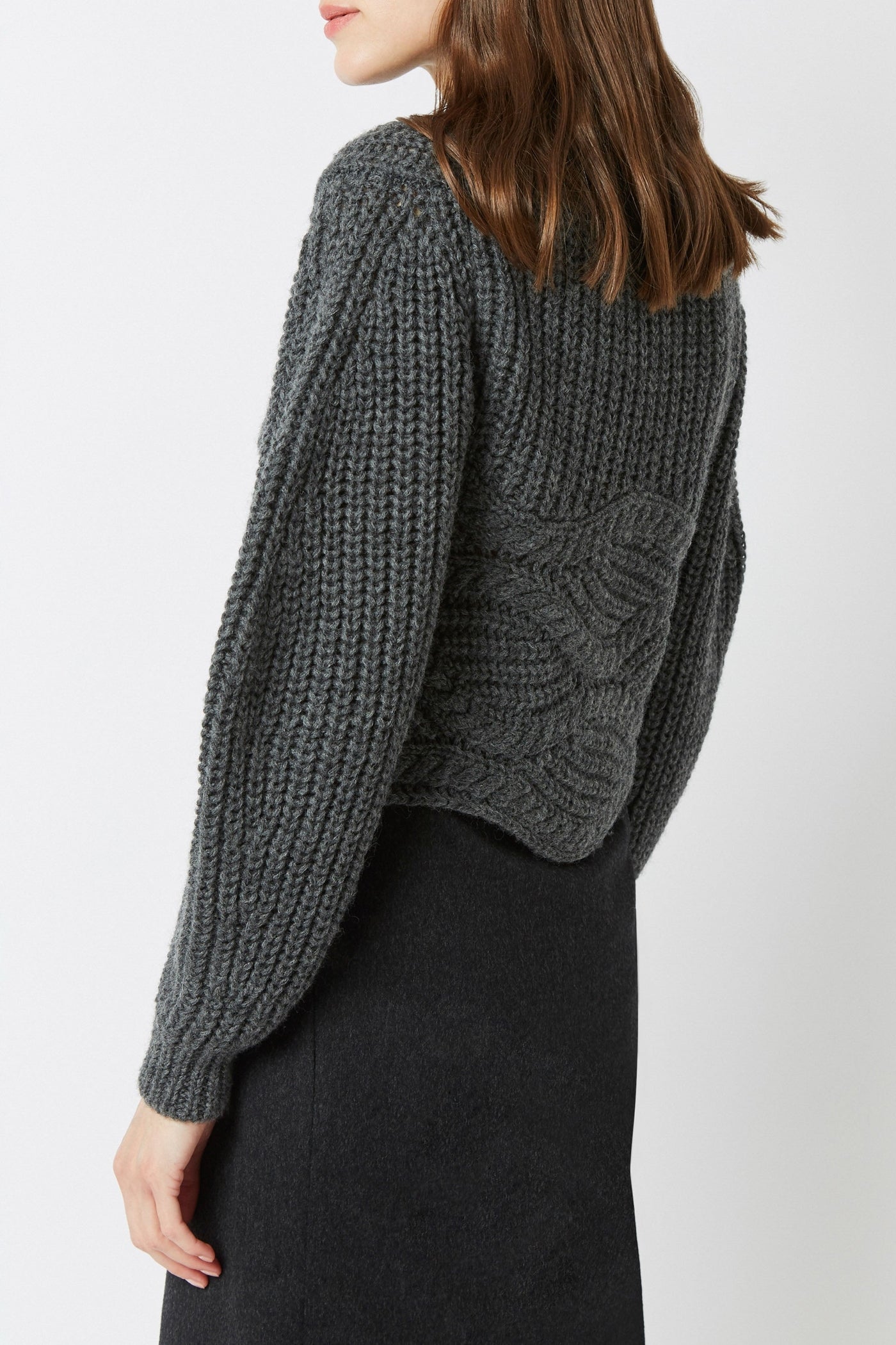 Pull Best Tresse en laine - Gris Chine