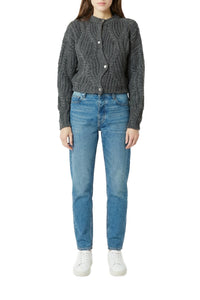 Gilet Divine Tresse en laine - Gris Chine
