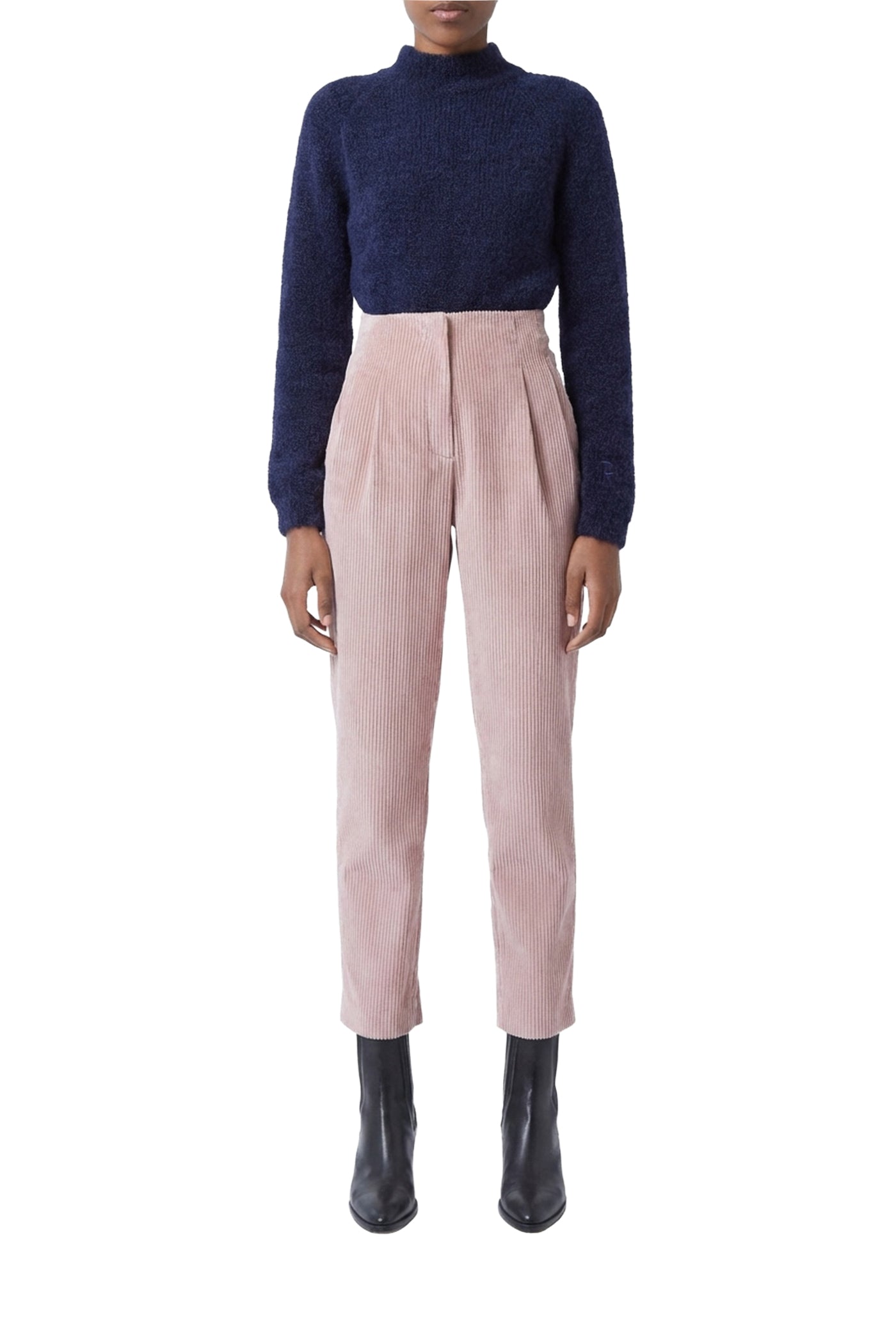 Pantalon Prince en velours - Rose Boise