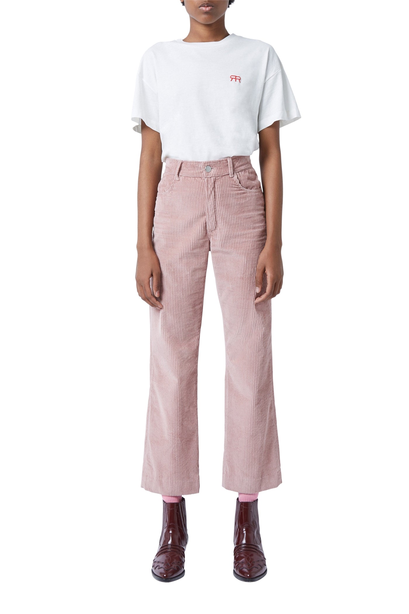 Selva velvet trousers - Boise pink