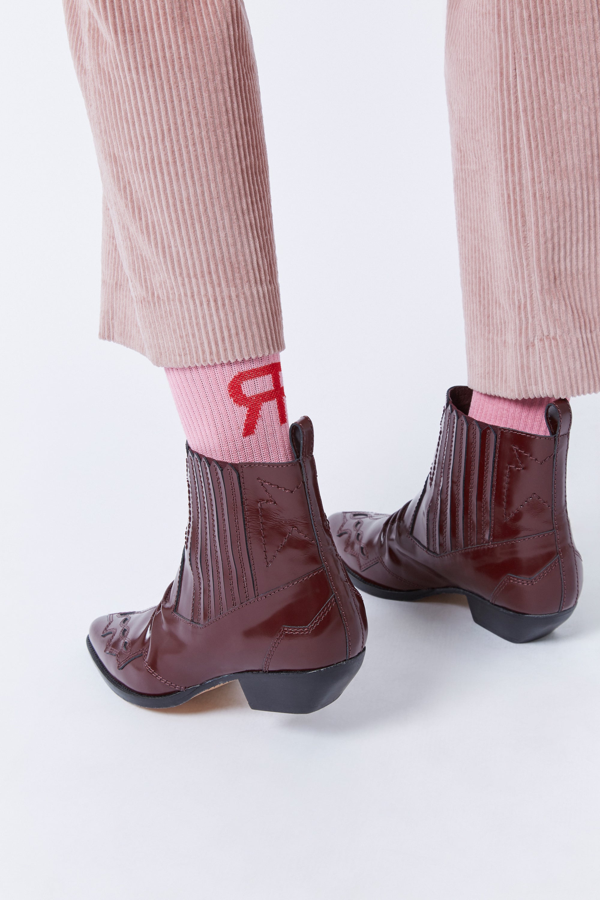 Selva velvet trousers - Boise pink